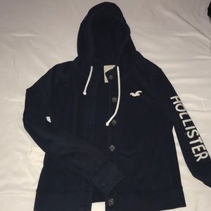 Hollister button up hoodie!